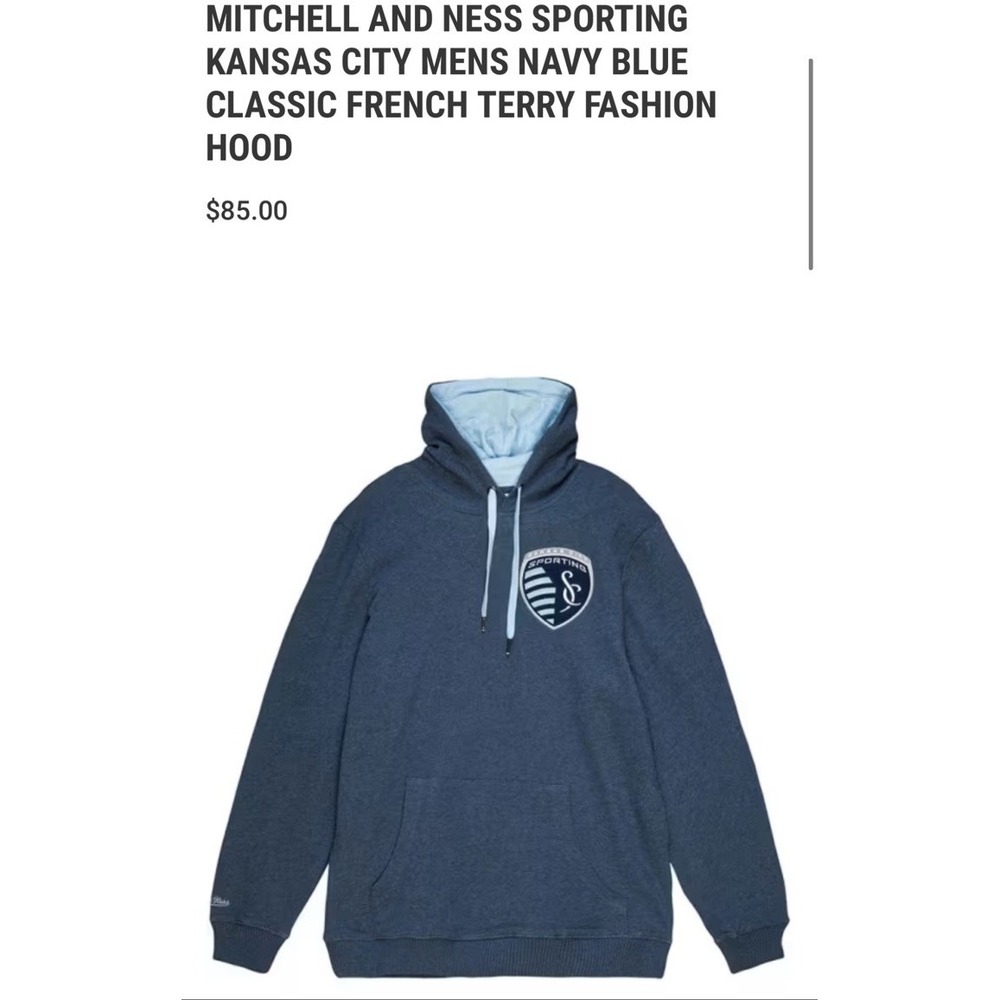 Sporting Kansas City French Terry Hoodie Size Large NWT MSRP $85